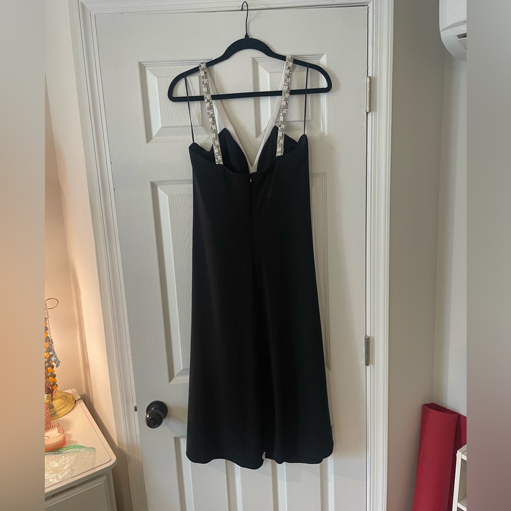JS Boutique Black Dress with Embellished Straps - Picture 2 of 5
